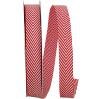 Red White 5 8 Inch Herringbone Candy Cane Ribbon for Wreaths & Bows