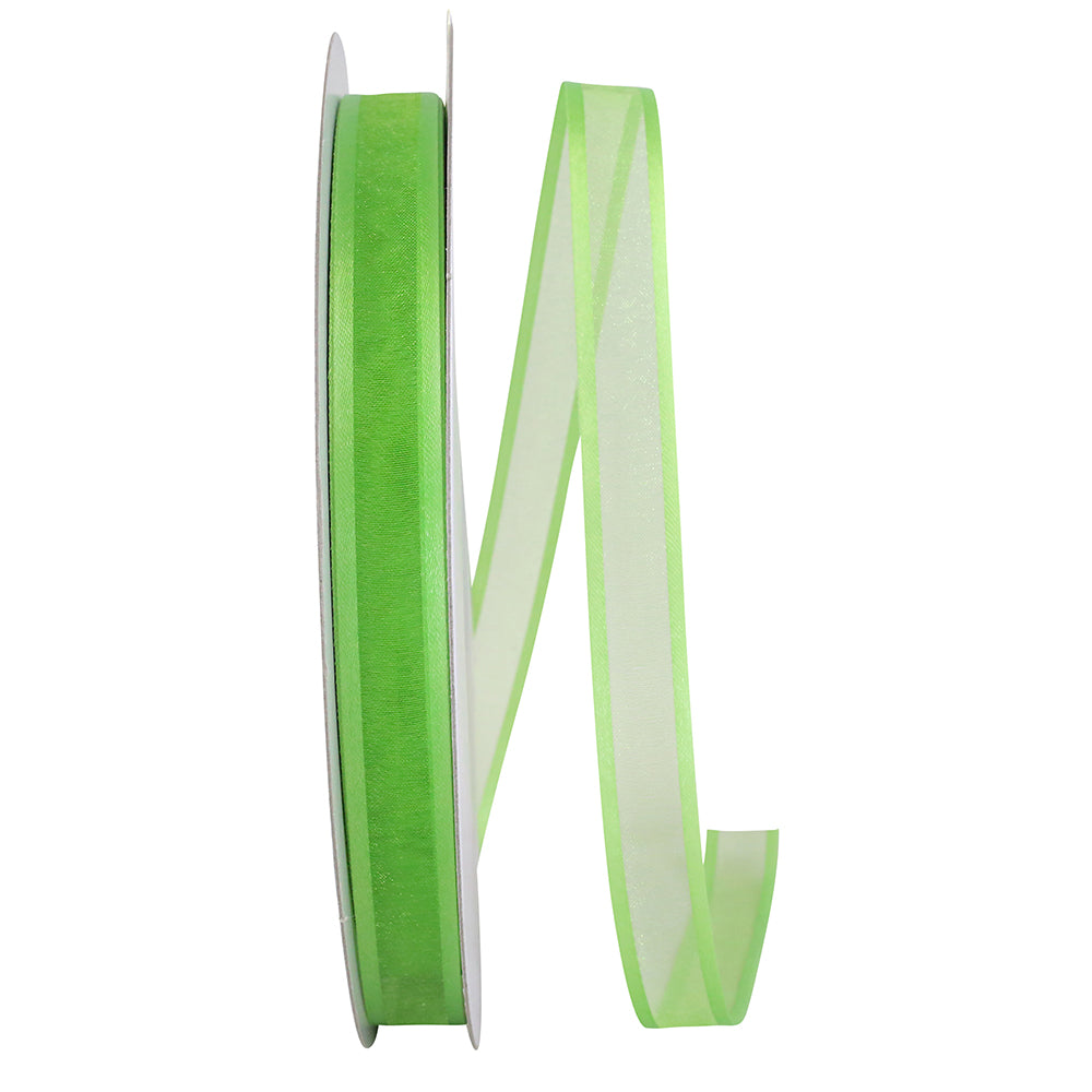 Apple 5 8 Inch Sheer Satin Edge Ribbon for Wreaths & Bows