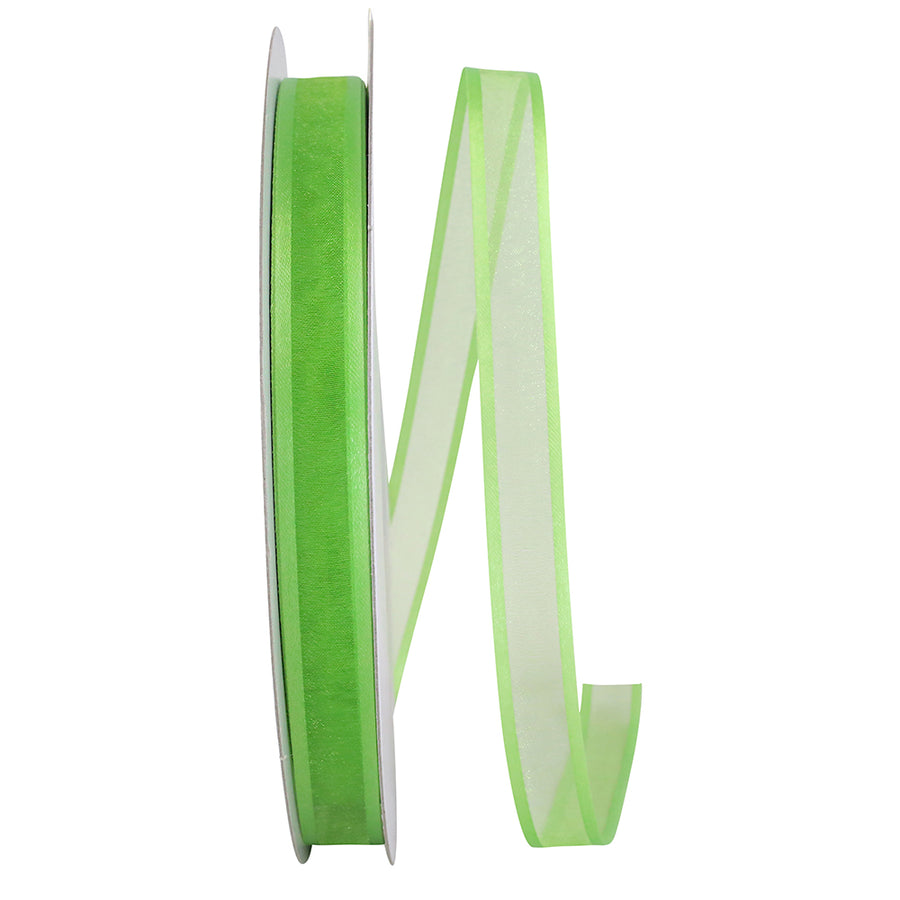 Apple 5 8 Inch Sheer Satin Edge Ribbon for Wreaths & Bows