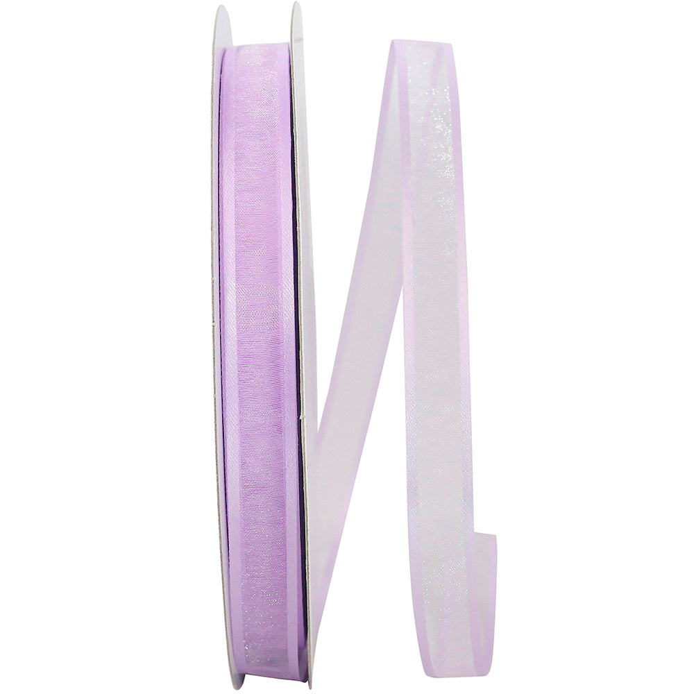 Orchid 5 8 Inch Sheer Satin Edge Ribbon for Wreaths & Bows