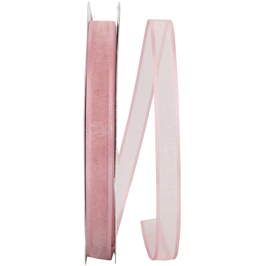 Dusty 5 8 Inch Sheer Satin Edge Ribbon for Wreaths & Bows