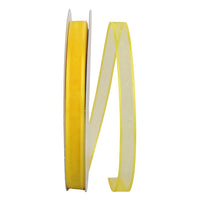 Sunshine 5 8 Inch Sheer Satin Edge Ribbon for Wreaths & Bows