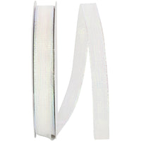 Iridescent 5/8 Inch Metallic Stripe Mesh Ribbon for Bows