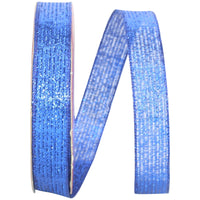 Royal 5/8 Inch Metallic Wired Edge Ribbon for Wreaths