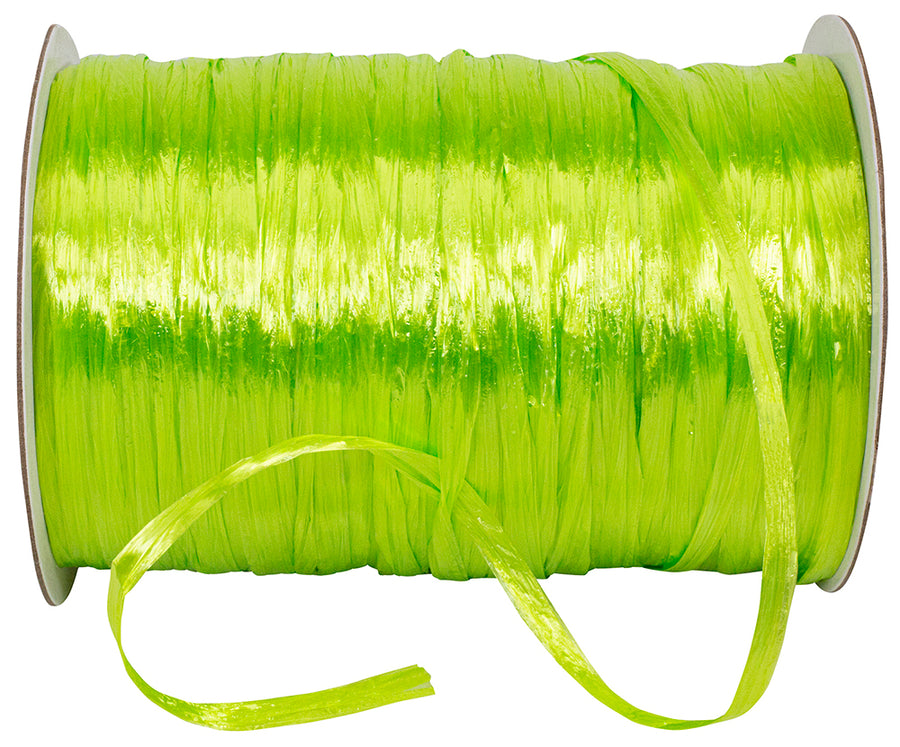 Chartreuse Rayon Raffia Prime 1/4 Inch 100Yds