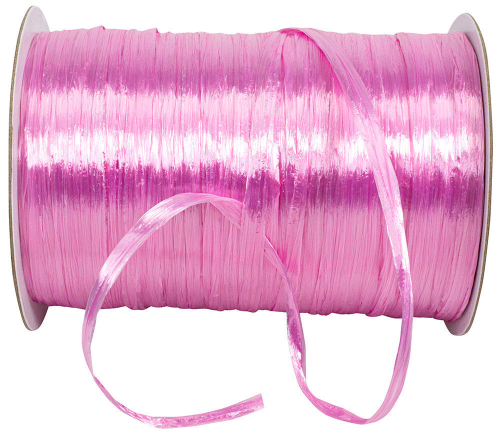 Raffia Prime Orchid 1/4 Inch Rayon - Pearl 100 Yards