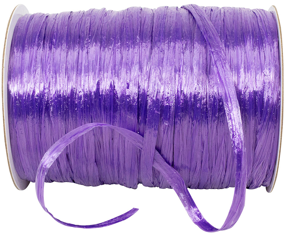 Purple Raffia Prime 1/4 Inch Rayon Pearl