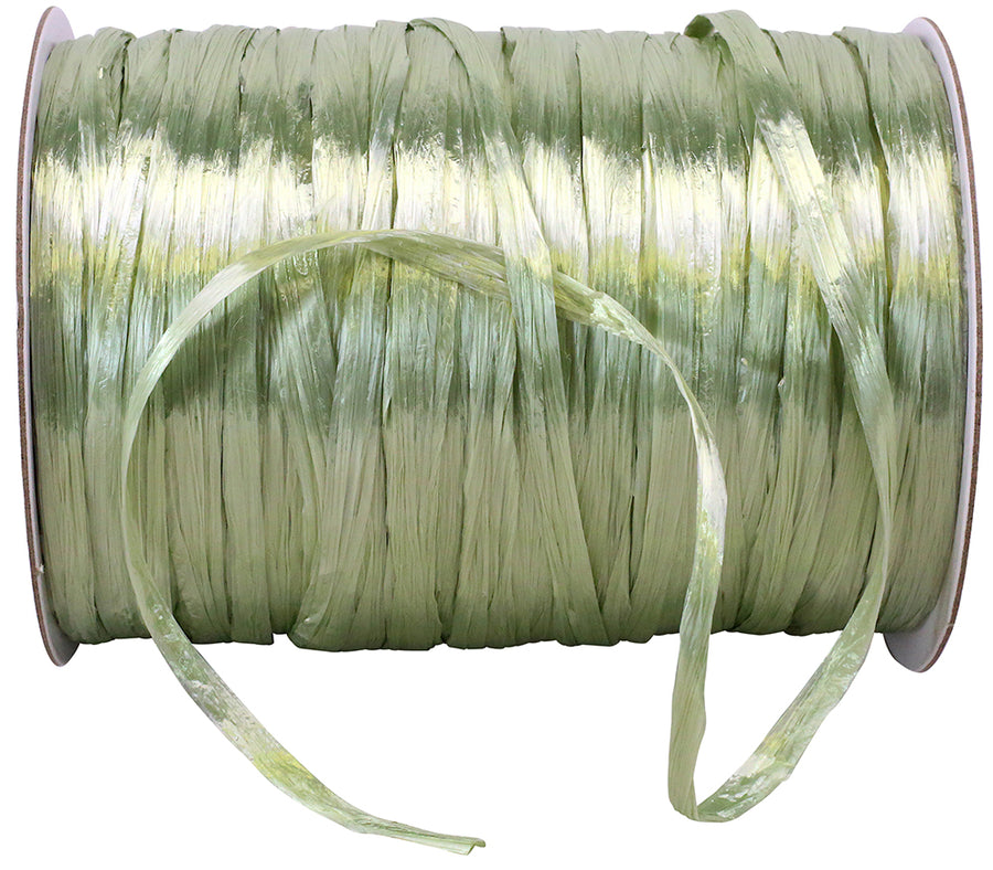 Raffia Prime Sage 1/4 Inch Rayon - Pearl 100Yds