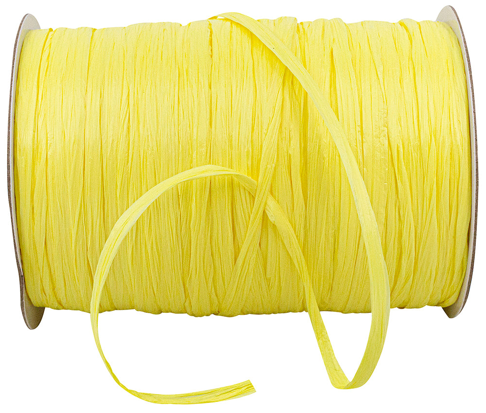 Raffia Prime Banana 1/4 Inch Rayon Matte
