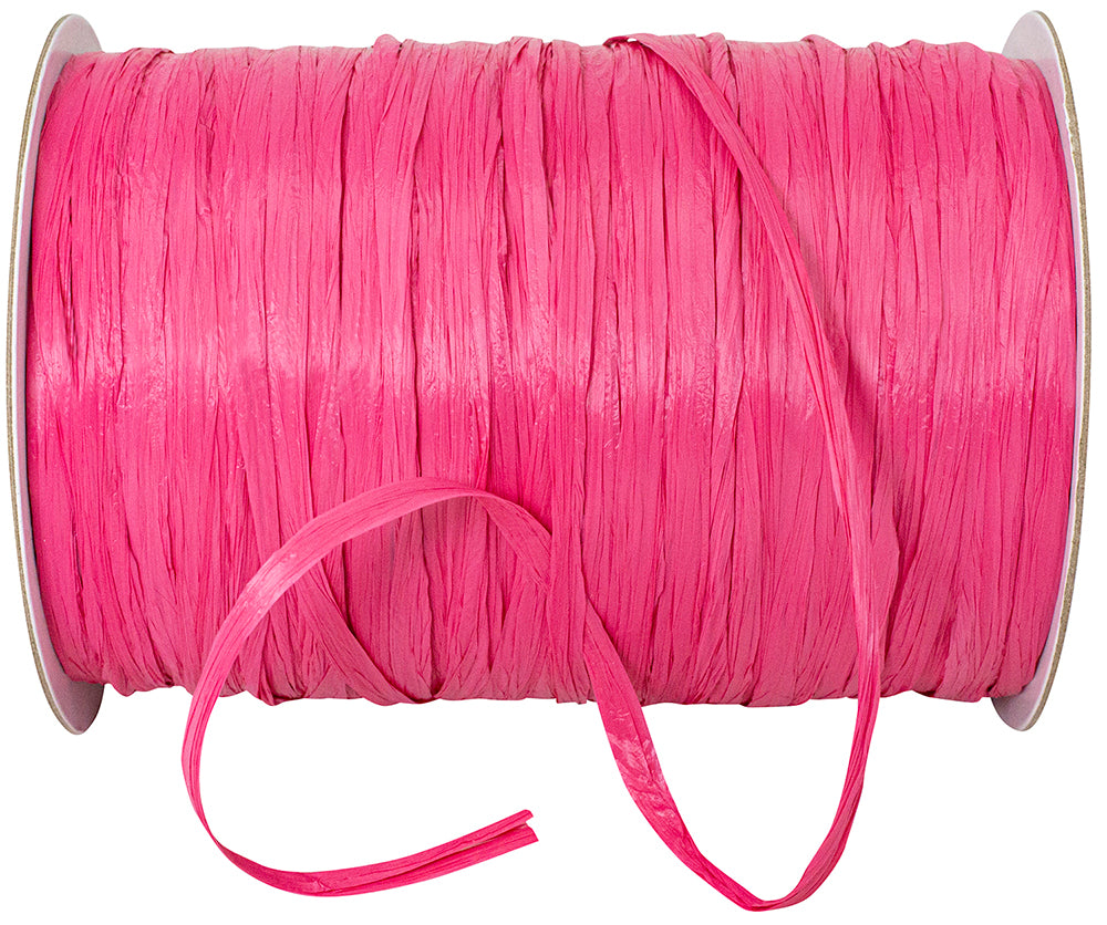 Raffia Prime Red 1/4 Inch Rayon Matte