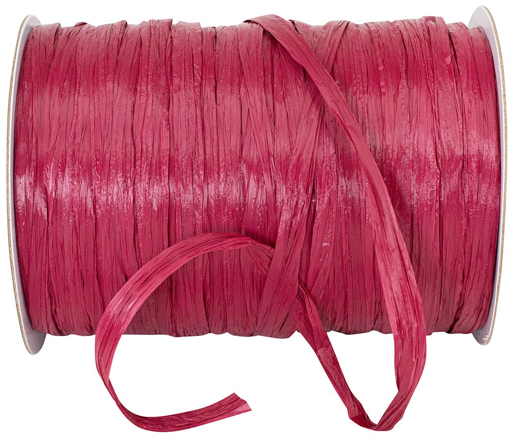 Raffia Prime Claret 1/4 Inch Rayon Matte