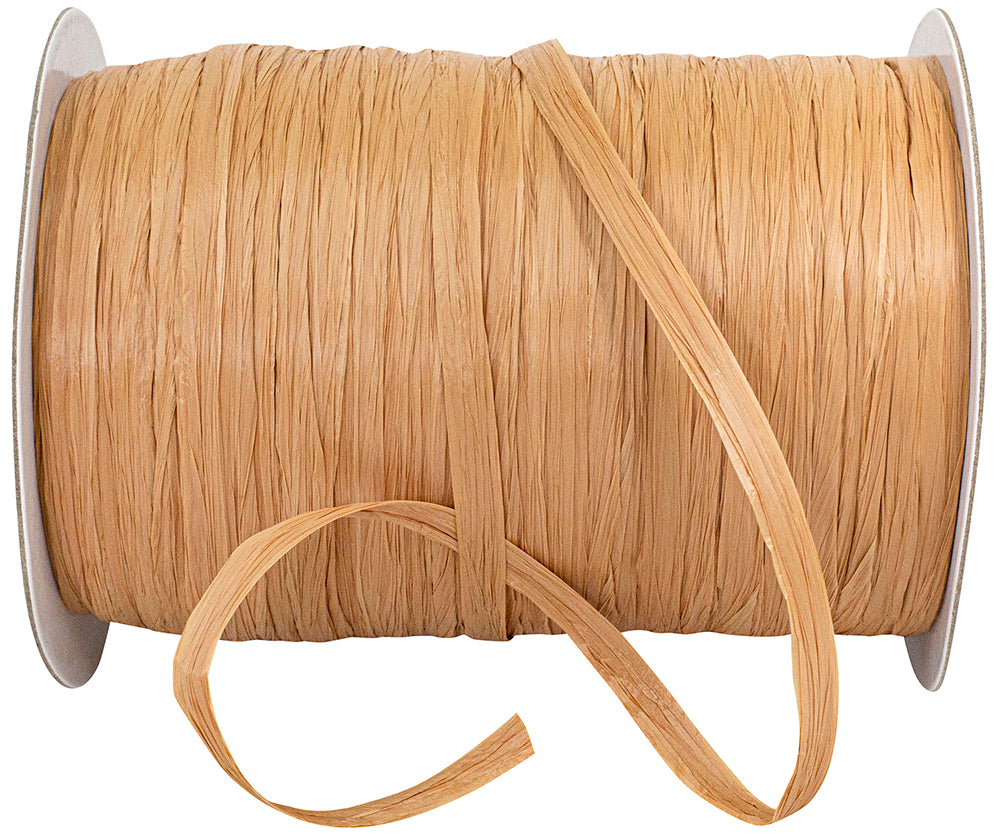 Raffia Prime Kraft 1/4 Inch Rayon Matte Ribbon