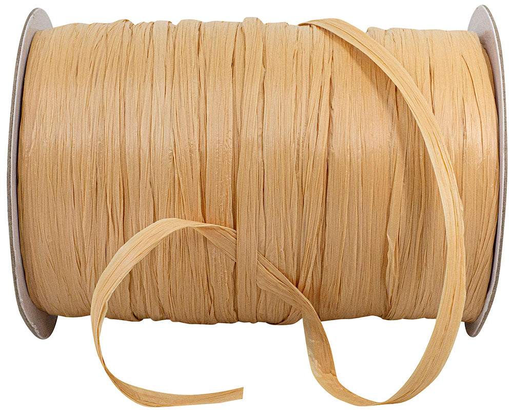Gold 1/4 Inch Matte Rayon Raffia Prime