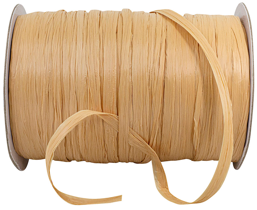 Gold 1/4 Inch Matte Rayon Raffia Prime
