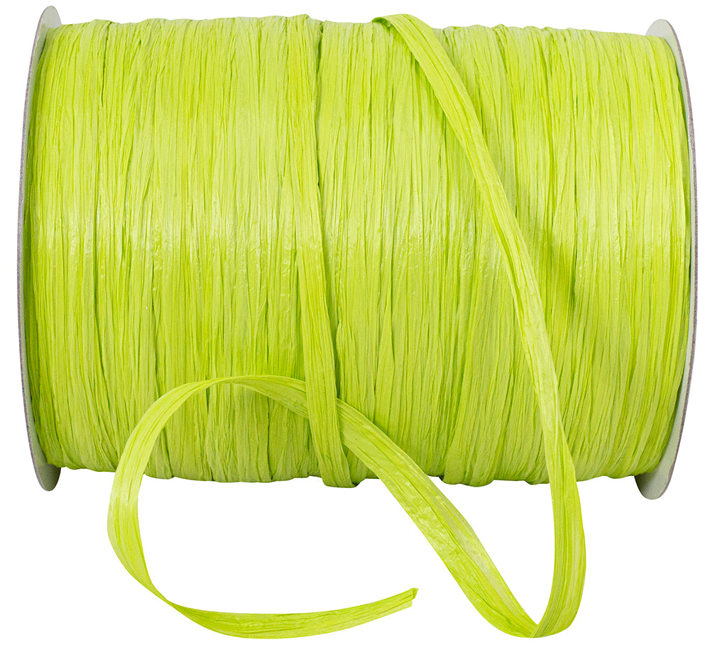 Chartreuse Raffia Prime 1/4 Inch Rayon Matte