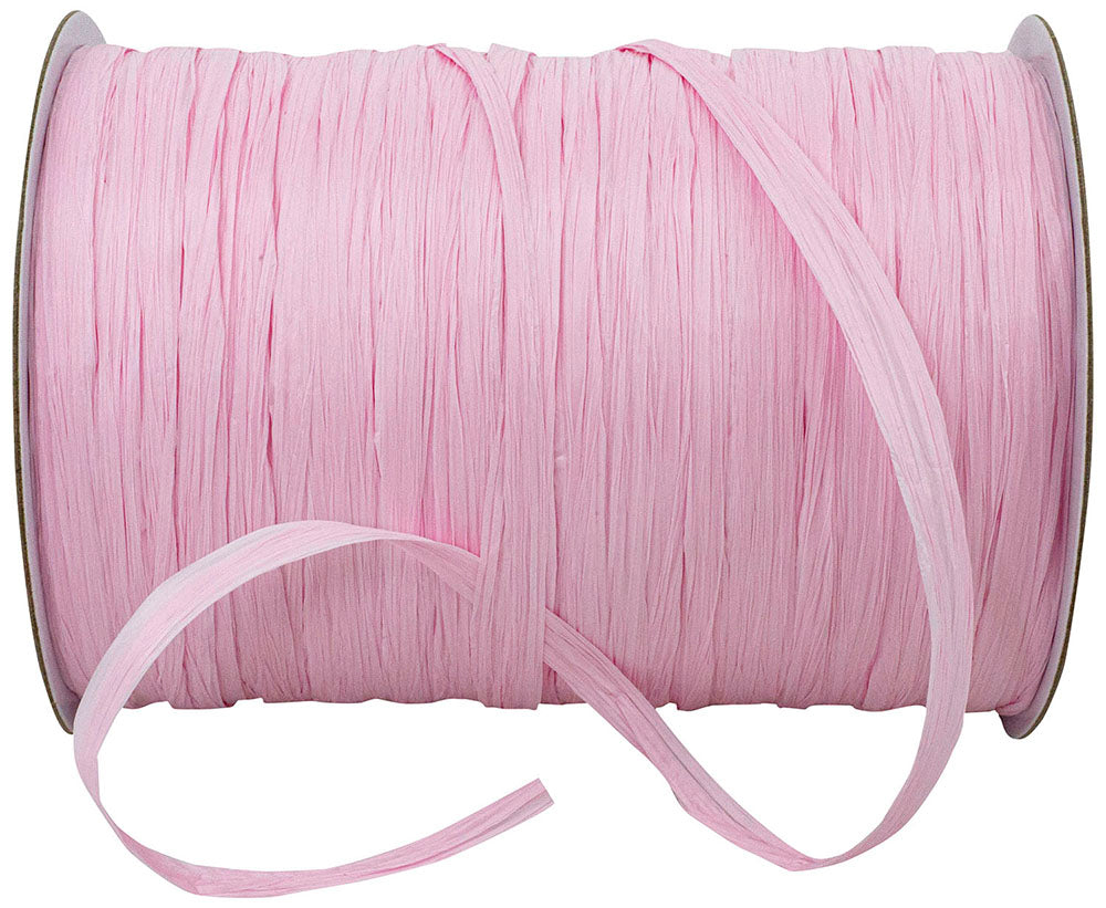 Raffia Pink 1/4 Inch Rayon Matte Crafting Material