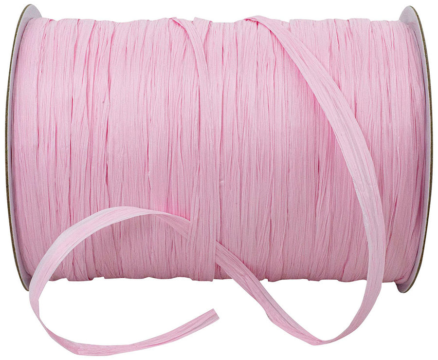 Raffia Pink 1/4 Inch Rayon Matte Crafting Material