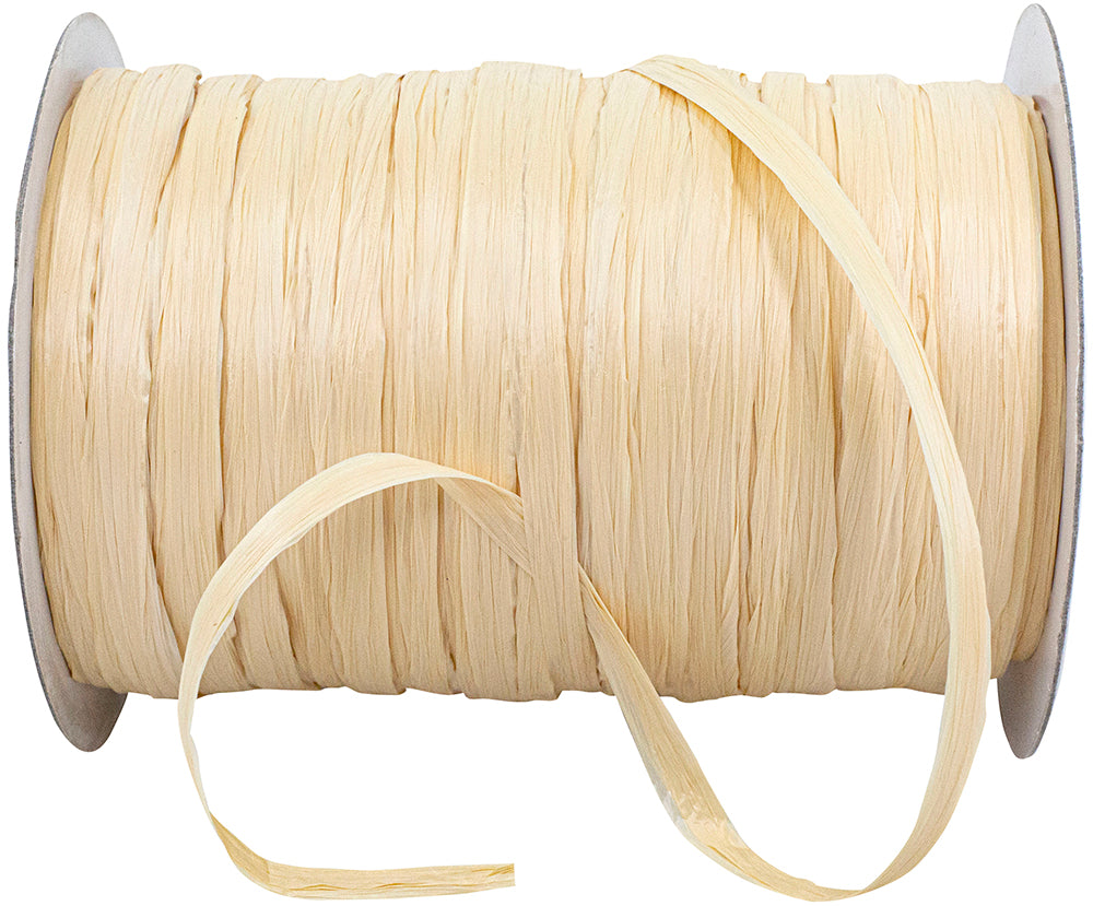 Raffia Prime Oatmeal 1/4 Inch Rayon Matte