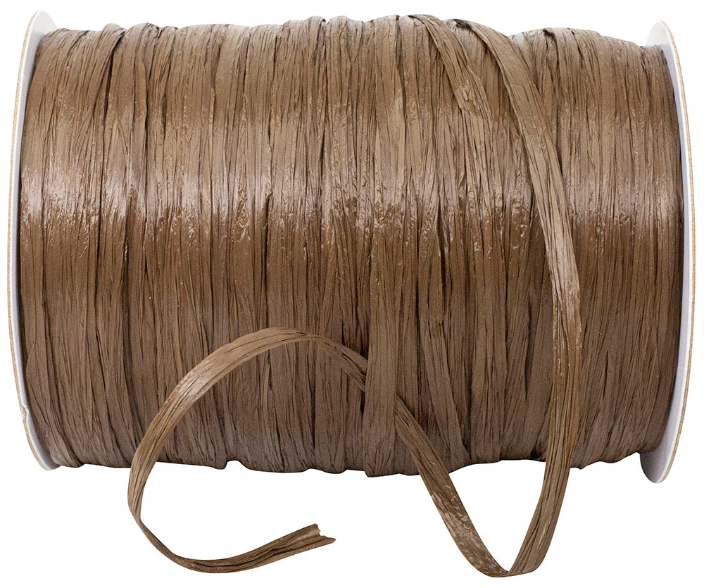 Chocolate Raffia Prime 1/4 Inch Rayon Matte