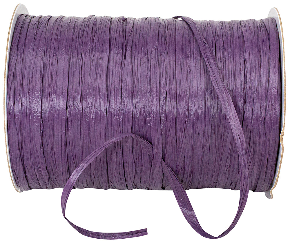 Raffia Prime Plum 1/4 Inch Rayon Matte