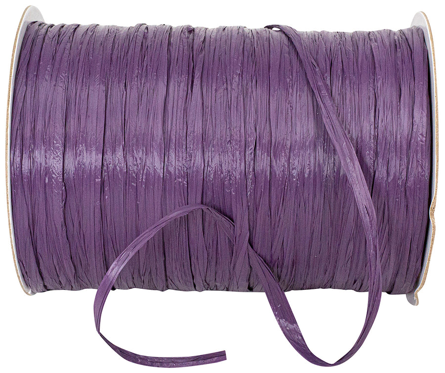 Raffia Prime Plum 1/4 Inch Rayon Matte