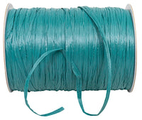 Teal Rayon Raffia Prime 1/4 Inch Matte 100Yds