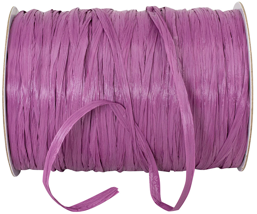 Raffia Prime Grape 1/4 Inch Rayon Matte 100 Yards