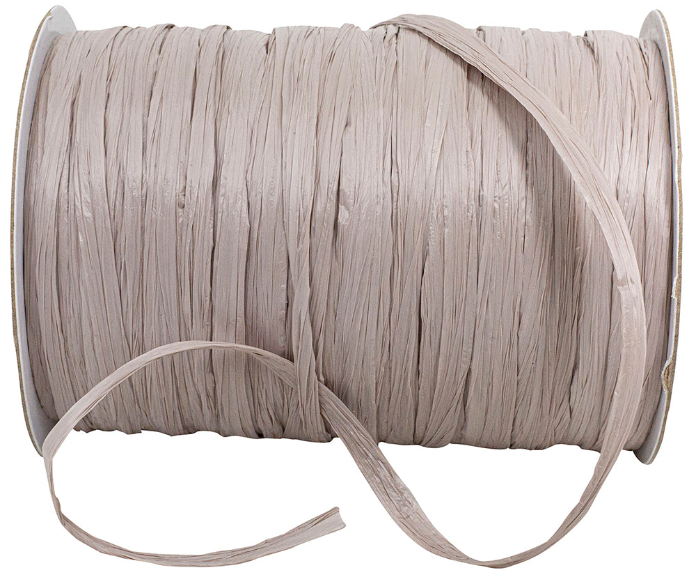 Taupe Raffia Prime 1/4 Inch Rayon Matte