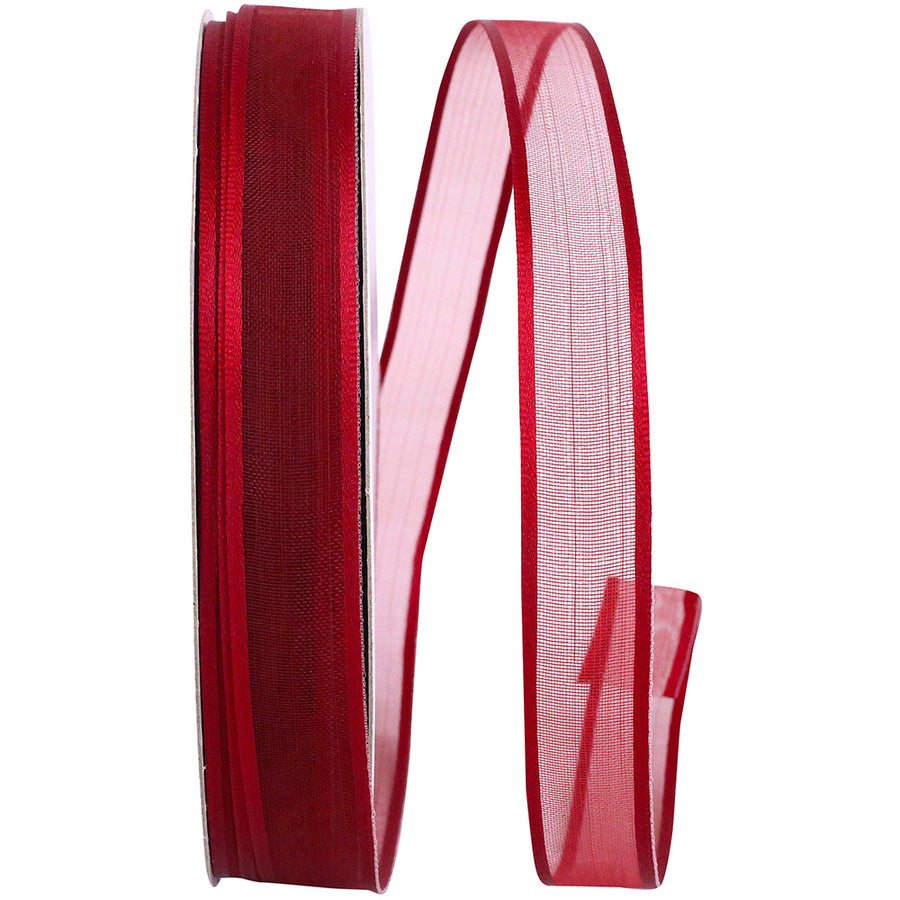 Classic 5 8 Inch Charlize Sheer Satin Wired Edge Ribbon for Wreaths & Bows