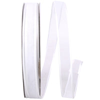 White 5 8 Inch Charlize Sheer Satin Wired Edge Ribbon for Wreaths & Bows