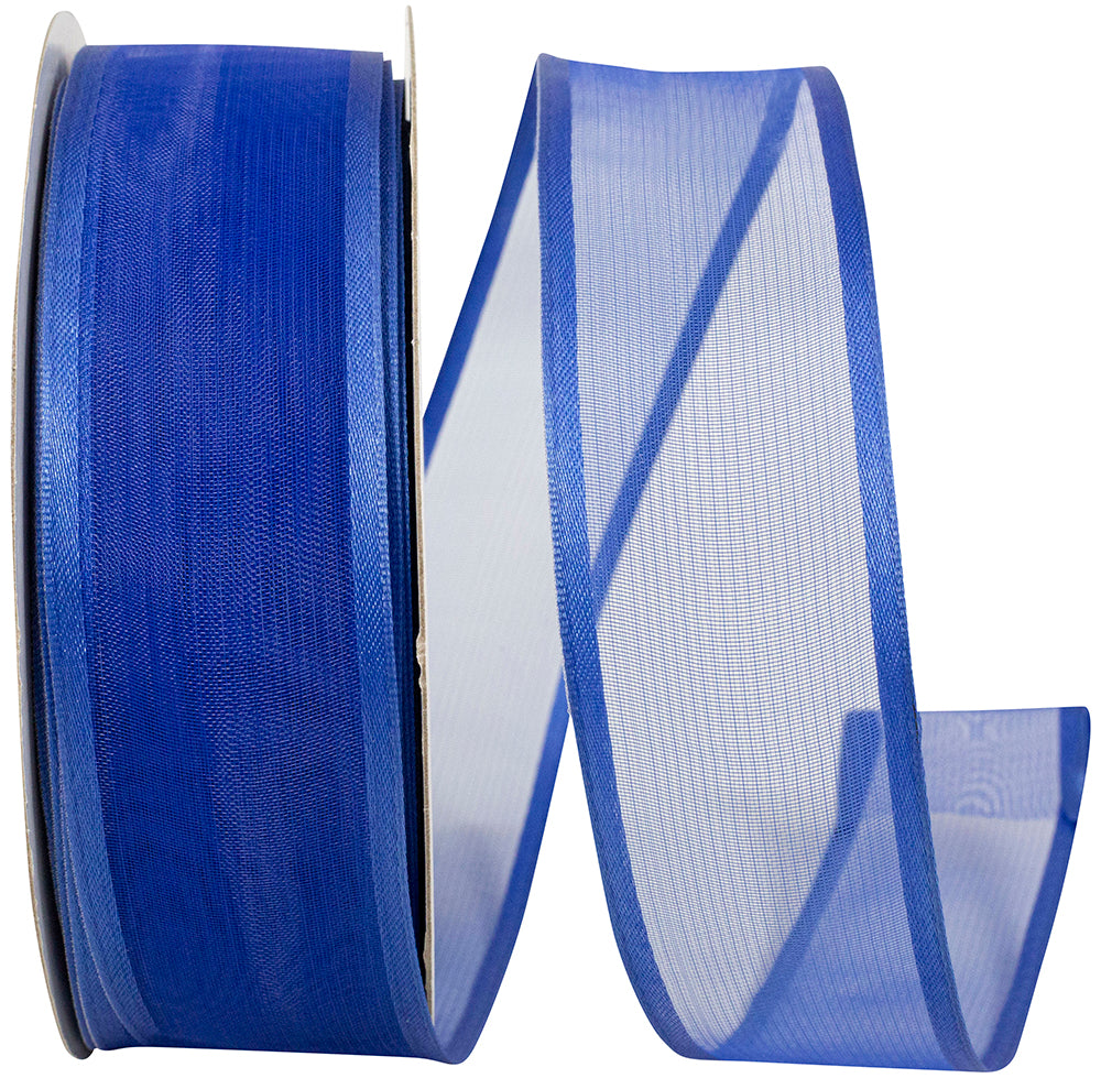 Royal 1-1 2 Inch Charlize Sheer Satin Wired Edge Ribbon for Wreaths & Bows