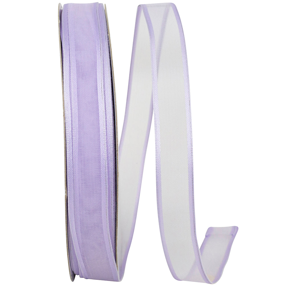 French 5 8 Inch Charlize Sheer Satin Wired Edge Ribbon for Wreaths & Bows