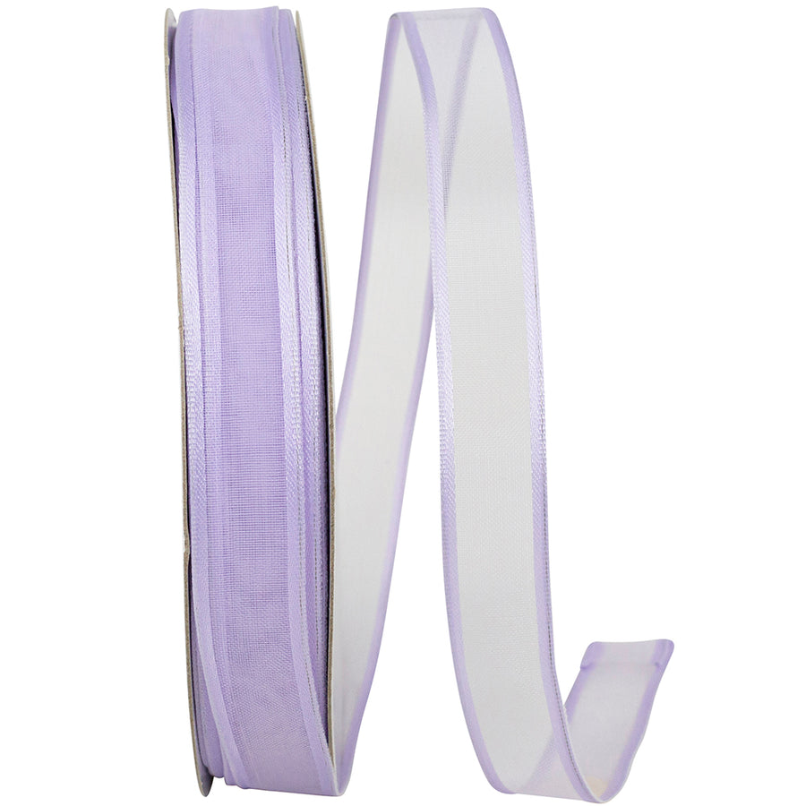 French 5 8 Inch Charlize Sheer Satin Wired Edge Ribbon for Wreaths & Bows