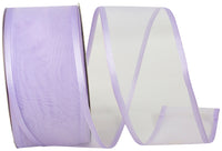 French 2-1 2 Inch Charlize Sheer Satin Wired Edge Ribbon for Wreaths & Bows