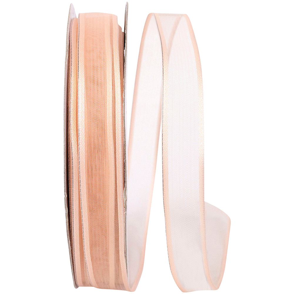 Petal 5 8 Inch Charlize Sheer Satin Wired Edge Ribbon for Wreaths & Bows