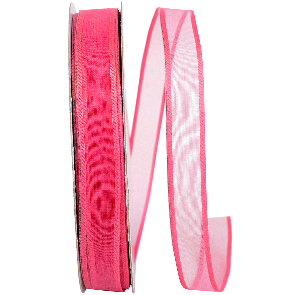 5 8 Inch Charlize Sheer Satin Wired Edge Ribbon for Wreaths & Bows