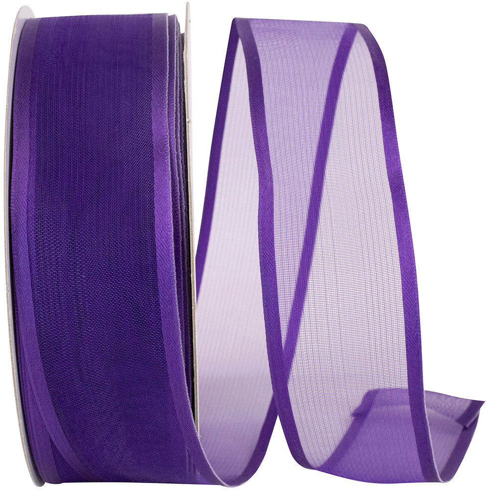 Regal 1-1 2 Inch Charlize Sheer Satin Wired Edge Ribbon for Wreaths & Bows
