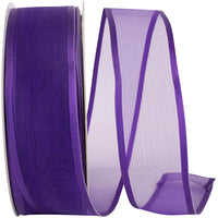 Regal 1-1 2 Inch Charlize Sheer Satin Wired Edge Ribbon for Wreaths & Bows