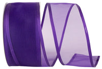 Regal 2-1 2 Inch Charlize Sheer Satin Wired Edge Ribbon for Wreaths & Bows