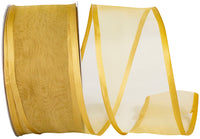 Old 2-1 2 Inch Charlize Sheer Satin Wired Edge Ribbon for Wreaths & Bows