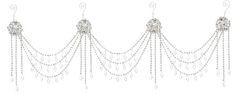 Hanging Jeweled Garland - 28 Inches