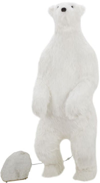 Mechanical Standing Polar Bear - 59 Inches