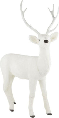 Snow Deer with Antler, Medium - 45 x 66 Inches