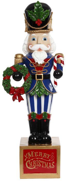 Classic Nutcracker with Wreath - 49 Inches