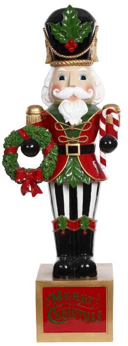 Classic Nutcracker with Wreath - 49 Inches