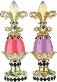 Jewleed Harlequin Finial, Assortment of 2 -14.5 Inches