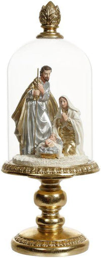 Holy Family in Dome 14 Inches