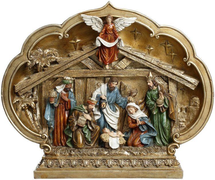 Nativity Scene Tabletop -15x12.5 Inches