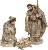 Glistening Nativity, Large, Set of 3 - 18 Inches