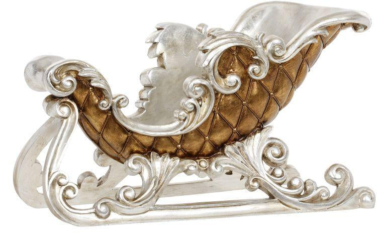 Copper Gilded Sleigh - 19 x 11 Inches